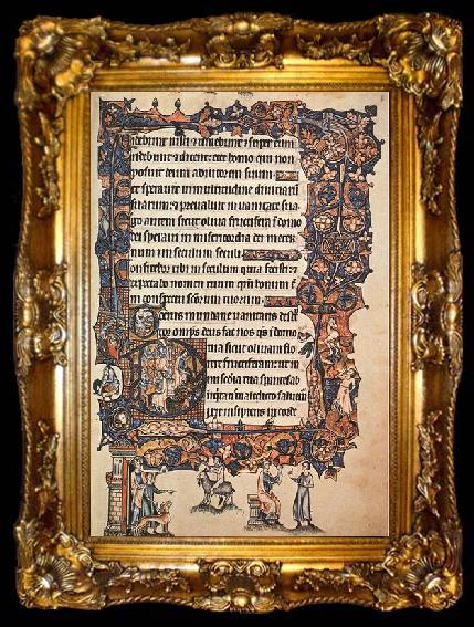 framed  unknow artist Ormesby Psalter, ta009-2